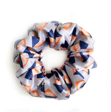 Scrunchies de seda impressos personalizados estilo INS